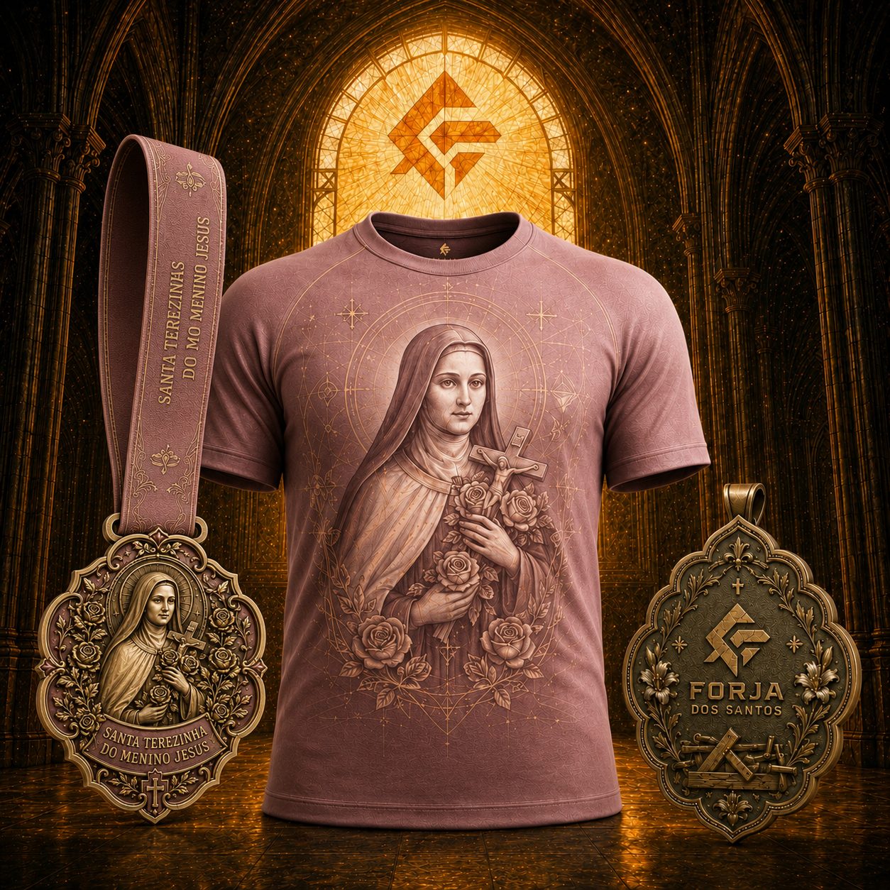 Kit do desafio — medalha e camisa